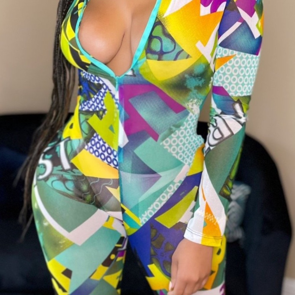 Women Colorful Body Suit